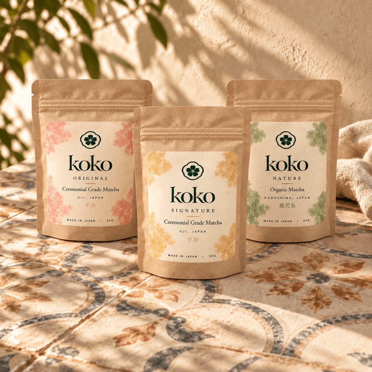 Les trois boîtes Koko : Original, Signature et Nature